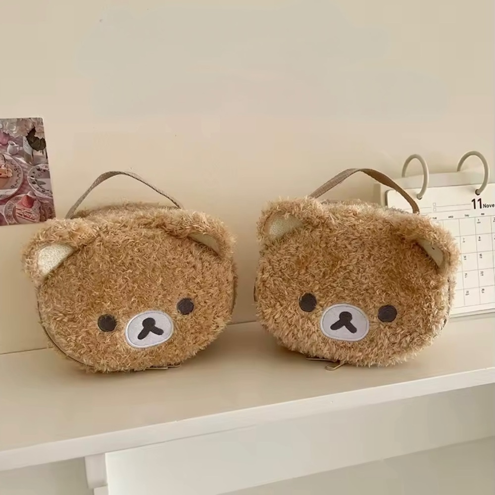 Kawaii Bear Plush Makeup Bag - Picture 3 of 8